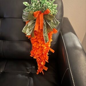 Orange Carrot Shaped Door Hanger